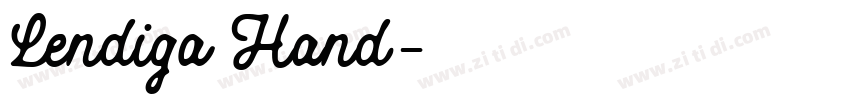 Lendiga Hand字体转换